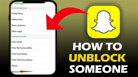 How can i unblock someone from snapchat - Go to the top of your screen and tap on your profile. Open Settings. Scroll down until you find Blocked on the list. Tap on the X sign next to the name of the person you’d like to unblock. Confirm that you really want to unblock them. This person can now see your snaps and stories.